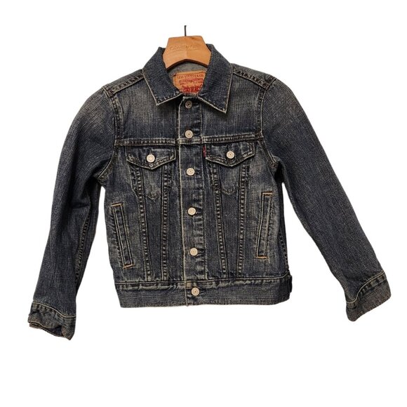 Levis Denim Jacket Trucker Blue Jean Womens Size Small Button Up 57511 - Picture 1 of 14